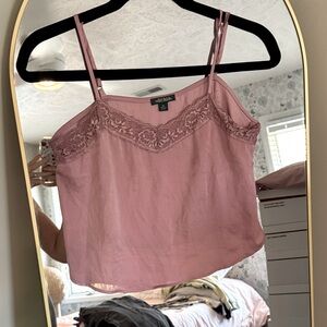 Wild Fable Mauve Lace Cami Top